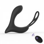 10 Speed Prostate Massage Butt Plug Vibrator Erotic Sex Toys For Men Gay Masturbation Strap on Dildo Dual Lasting Rings вагина