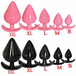 5pcs/set Silicone Anal Toy Black/pink Vaginal Ball Anal Beads Butt Plug Stimulate Anal Dilation Sex Toys for Men Anus ButtPlug