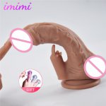 Horse Penis With Vibrating Egg Dildo Vibrator Strap-on Erotic Toys Vagina Massager Fake Dick Soft Big Dildo Sex Toys For Women