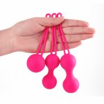 5BALLS/SET Tighten Vagina Kegel Balls Silicone Stimulator Clitoris Massage Ball Beads Sex Toys For Woman PF muscle Training Egg