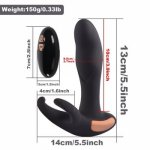 7 Vibration Modes And 2 Motors Anal Sex Toys Heating Wireless Remote Male Prostate Massager Rechargeable G-Spot Vibrator With