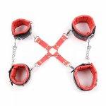Adult Sex Games Leather Bondage Restraints Hand Ankle Cuffs Slave BDSM Toys Torture Erotc Sex Tools For Couples Handcuffs