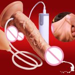 CPWD New Squirting Ejaculating Lifelike Feeling Realistic Dildo Vibrator Sex Toys Flesh Suction Cup Intimacy Phallus For Women