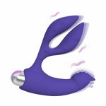 Male Prostate Massage Vibrator g-spot stimulate clitoris masturbate silicone sex toys for men women Anal plug dildo vibrator