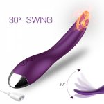 Female Oral Sex Vibrator Tongue Licking and Rocking Masturbator Heating Design Dildo G-spot Vaginal Stimulator Sex Toy for Woman
