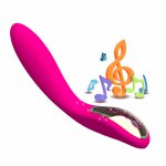 Waterproof USB Rechargeable MUSIC vibrator sex toys for couples women Vaginal Massage dildo erotic adult sexy toys sex shop A3