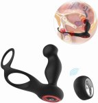 Prostate Massager Anal Vibrator G Spot Stimulation 12 Vibration Modes Wireless Remote Control Waterproof Sex Toys For Man Couple
