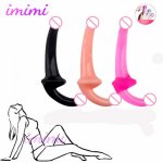 Realistic Soft Double Dildo Sex Toys For Woman or Couple Dual Sided Artificial Penis Masturbator Anal Massager Sexy Shop