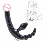Strapon Dildo Vibrator Sex Toys for Adult Couple Realistic Faloimitator Anal Beads Butt Plug Vibrator For Women Lesbian Sex Shop