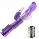 Powerful Magic Wand AV Rabbit Vibrator Sex Toys for Woman Clitoris Stimulator Rotating Beads Massager Adults G Spot Dildo