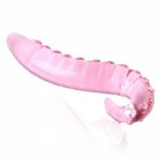 New Large Pyrex Glass Crystal Dildo Penis Cock Anal Lesbian Adult Sex Toys for Women Pink Glass Anal Toys