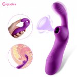 Sextoy Female Rabbit Vibrator Clit Suction Clitoris Sucker G Spot Vibration Nipple Sucking Vibrator Sex Toys For Women Adult