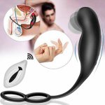 Newest Male Prostate Massage Vibrator Anal Plug Silicone Waterproof Prostate Stimulator Sex Toy Promotion