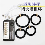 Electric Shock Pumps&Enlargers Cock Rings Stimulation Penis Rings Enlargement Device Sex Product For Men Sex Toys ST154