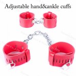 4pcs/set Adjustable Handcuffs Ankle Cuff Set Bondage Bracelet,Exotic Accessories Slave Sex Toys for Couple Loackable Adult Goods