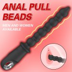 Vibrating Butt Plug Male Prostate Massager Anal Beads Plug G Spot Anal Plug Adult Masturbation Anal Sex Toys Product for Couple