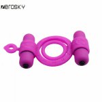 Chastity Lock Male Prostate Massager Anal Penis Ring Silicone Vibrating Butt Plug Cock Ring Sex Toys for Men Zerosky