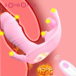 Wireless Remote Panties Clitoris Stimulator Adults Sex Toys for Women Butterfly Heating Dildo Vibrator Wearable G spot Vibrators