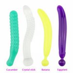 4 Kinds Fruit Vegetable Masturbation Stick Dildo Realistic Penis Sex Toys for Woman Adults Sex Flirting Stimulater Vagina Anal