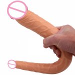 Soft long double dildo sex toys for woman big realistic penis lesbian dildos for women double ended penetration dragon dildo