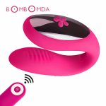 Vibrating Remote Control Vibrator For Women U shape Stimulate Vibrators Adult Sex Toy for Couple Masturbate Erotic Toys Sex Shop