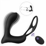 Anal Vibrator Male Prostate Massage G Spot Anal Plug Prostate Stimulator Butt Plug Delay Ejaculation Ring Sex Toy for Men Gays