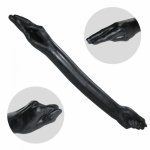 New Design 65cm Black Arm Fisting Fist Dildo Huge Double Ended Dildos Vaginal Anal Plug Sex Toys For Woman Masturbation sex shop