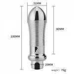 Anal Plug Sex Toys For Women Metal 10 Speeds Frequency Vibration USB Charging Vagina Anal Stimulator For Female Masturbators