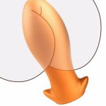 Soft Egg Anal Butt Plugs Big Silicone Anal Vaginal Dildo Plug Balls Prostate Anus Expander Erotic Anal Sex Toys For Woman Men