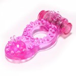 10 pcs/set dual vibration adult sex product for man penis vibrator ring for cock TPR JELLY delay ring for penis