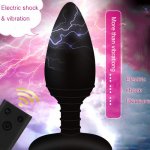 Wireless Remote Eletric Shock Vibrating Butt Plug Bondage Anal Plug Stimulator Sex Toys For Woman Vibrator Male Prostate Massage