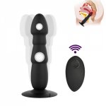 10 Speed Anal Vibrator For Men Silicone Realistic Dildo Vibrator with Suction Mute Butt Plug Anal Sex Toys for Woman Sex Product