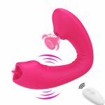 Wear Dildo Vibrator Sex Toy for Women Orgasm Masturbator Tongue G Spot Clit Stimulate Remote Control Panties Vibrators Adult Toy