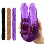 Sex Big Dildo Double Dong Penis Artificial Penis Jelly Dildo Lesbian Vagina Anal Plug Sex Toys for Women Flexible Soft