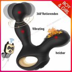 360 Rotating Anal Vibrator Heating Male Masturbator Vibration Prostate Massager Men Anal Sex Toy Vibrator for Men Sex Shop