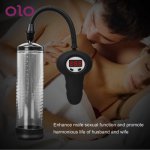 OLO Vacuum Pump Male Masturbation Penis Enhancement Extender Penis Enlarger Automatic Penis Pump Sex Toys for Men
