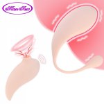 Dual Vibration Sucker Kegel Balls Sex Toy for Women Remote Control Vagina Massage Nipple Clitoris Sucker G-spot Stimulation Eggs