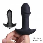 2 In1 Vibrating Anal Butt Plug Kit Adult Sex Toys For Men And Women 7 Speed Silicone Prostate Massager Anal Vibrator Stimulator