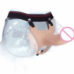 Silicone Dildo Male Strap On Harness Wearable Panties Realistic Penis Sleeve Sex Toys for Gay Men Sex ShopGay Male Masturbation