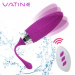 VATINE 12 Frequency Bullet Vibrator Clitoris Stimulate Vibrating Egg Vaginal G-spot Massager Sex Toys For Woman Wireless Remote