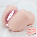 Double Channel Cunt Realistic Vagina for Men Rubber Pocket Pussy Anal Sex Doll Male Masturbator Real Pussy Toys for Adult toy