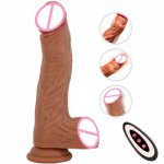 Automatic Swing Realistic Dildo Vibrator For Woman Heating Huge Real Penis Female Masturbator Remote Control G spot Anal Dildo
