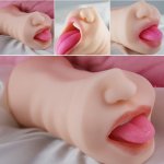 Pocket Pussy Realistic Silicone Real Sex Virgin Cup Sex Shop Fake Erotic Men Pleasure Male Masturbator Vagina Sex Toys for Men A