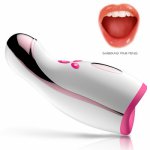 Auto Powerful Vibrator Male Masturbator Penis Training Sucking Masturbation Cup Heating Blowjob Oral Sex Toys For Man 18+