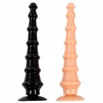 New 35cm Long Soft Huge Sucker Plug Bead Anal Plug Anal Expansion Big Butt Plug G-spot Anal Dildo Big Anal Sex Toy For Women Men