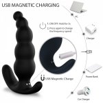 Anal Plug Adult Products Magnetic Suction Charging Anal Plug Male and Female Sharing Three Points To Stimulate The Massage