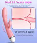 Strong Dildo Vibrator G-spot Rabbit Double Vibrator Strapon For women Masturbation Clitoris Stimulator Vaginal Pussy Massager
