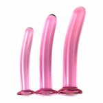 2020New Glass Dildo Glass Anal Plug Masturbation Glass Stick Vaginal Anal Dilator Butt Plug G Spot Stimulation Sex Toy For Adult