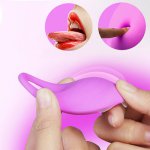 Vibrating Penis Ring,Women's Clitoris Stimulation Vibrator,Silicone Penis Lock Fine Imitating Oral Tongue Sex Toy For Couples
