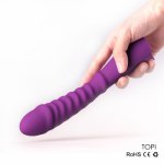 Safety Silicone Thrusting Dildos G-spot Vibrators 7 Frequency Sex toy For Woman Massage Vibrating Magic Wand Clitoris Stimulator